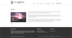 Desktop Screenshot of phenomenongames.com